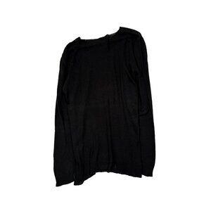 Ron Tomson RNT23 Long Sleeve Shirt Black Soft Knit Pullover Designer Top